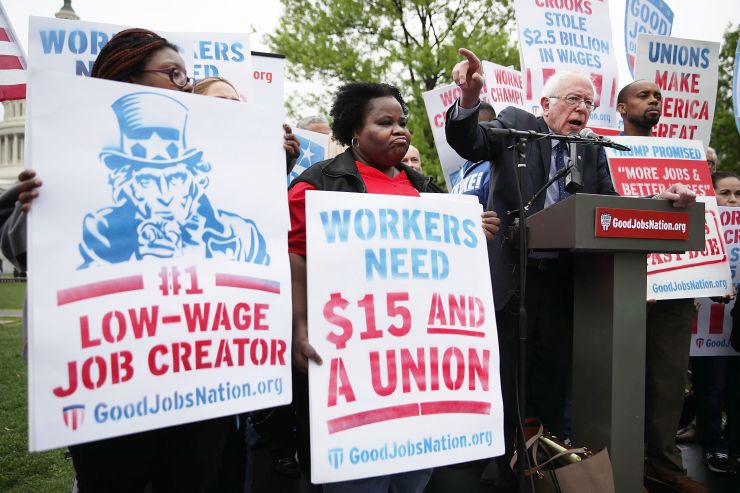 2020 Democrats embrace a $15 US minimum wage as they target Trump’s economy