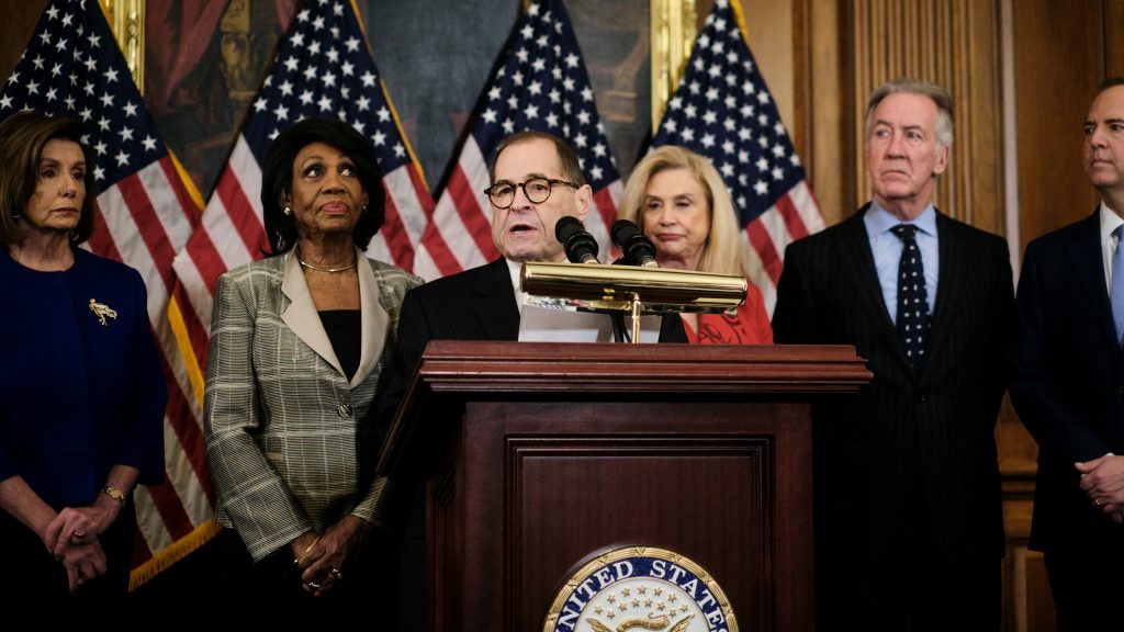 House Democrats announce abuse of power and obstruction of Congress articles of impeachment against Trump